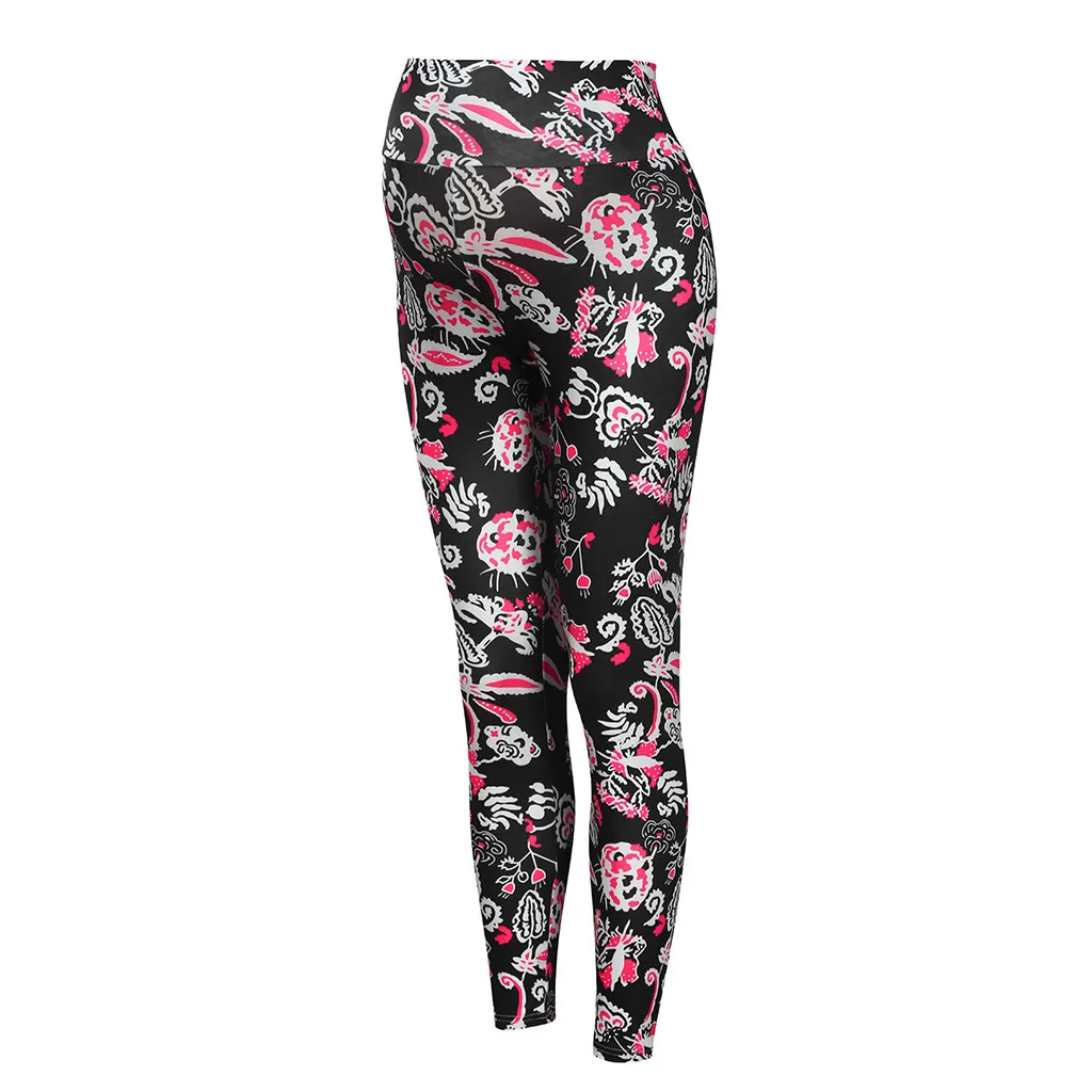 Для женщин Леггинсы для беременных без швов с принтом Штаны Колготки стрейч