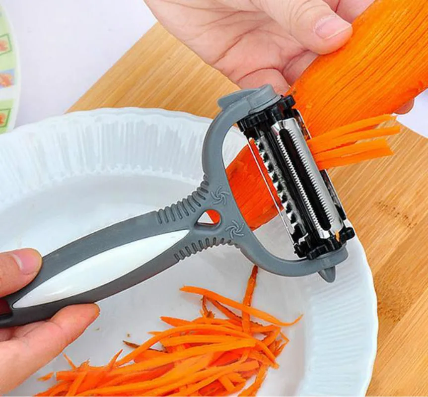 Multifunctional 360 Degree Rotary Potato Peeler Vegetable Cutter Fruit