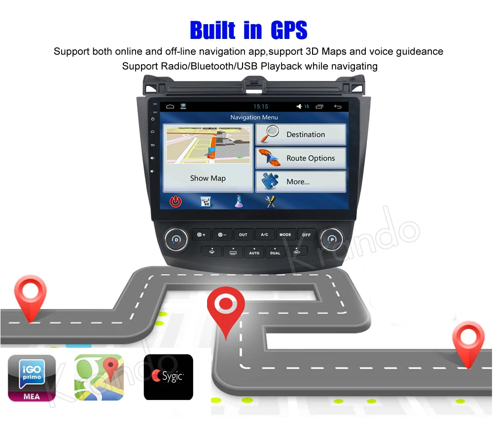 Best Krando Android 8.1 10.1" car audio player navigation gps for Honda Accord 7 radio multimedia entertainment system WIFI 2 Best Krando Android 8.1 10.1" car audio player navigation gps for Honda Accord 7 radio multimedia entertainment system WIFI 2
