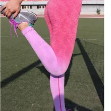 30 шт./лот Federal Express быстро Для женщин Йо-ga кампании Леггинсы эластичные тонкие высокие эластичные гоночный повседневные Леггинсы