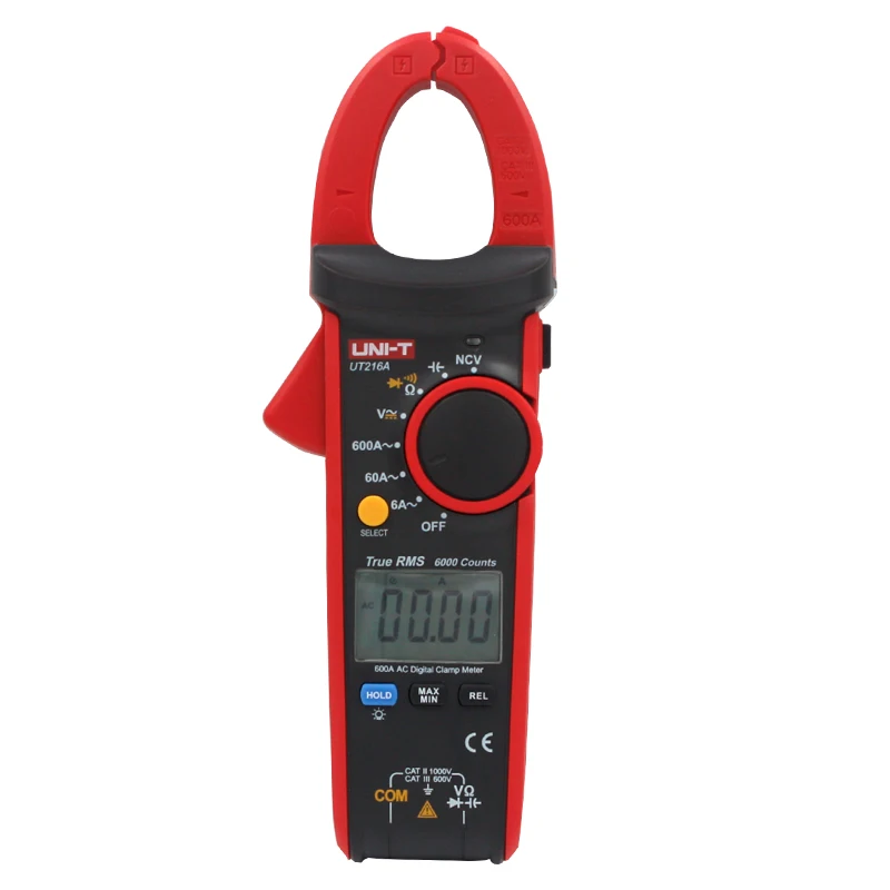 UNI T UT216A Digital Clamp Meter DC Current NCV Tester Auto Range 600A