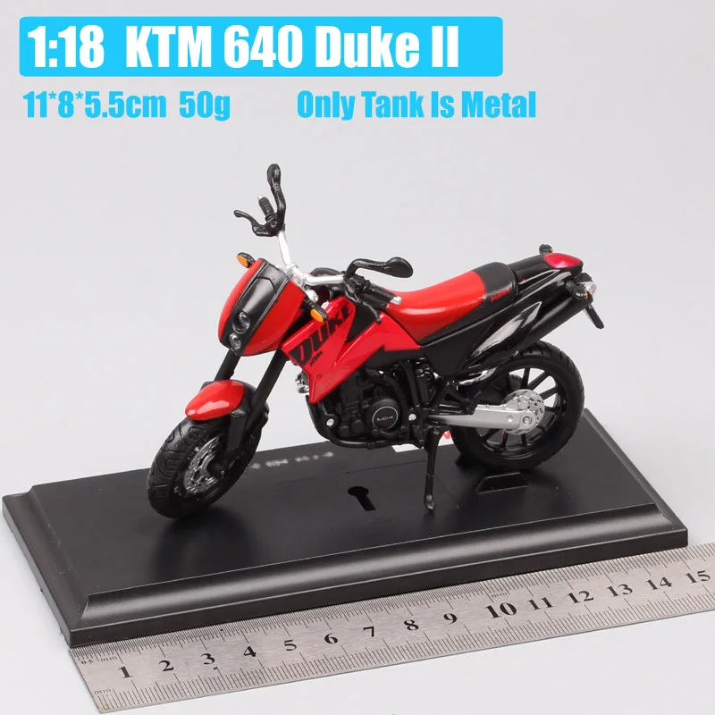 1:18 Масштаб maisto мотоцикл KTM 450 EXC ралли SXF SX520 525 duke Мотокросс грязи гоночный велосипед Diecasts транспортные средства эндуро модели игрушки - Цвет: maisto KTM duke II