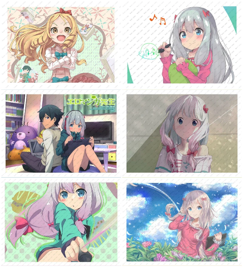 

Adult comic teacher eromanga teacher Izumi Sagiri wall sticker White kraft poster Japanese anime Poster Decorative paintings
