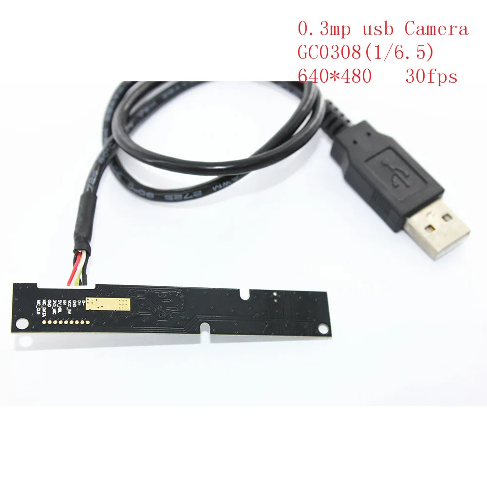 USB модуль камеры CMOS 0.3MP USB2.0 модуль камеры 640*480P Датчик GC0308 с UVC протокол Бесплатный драйвер