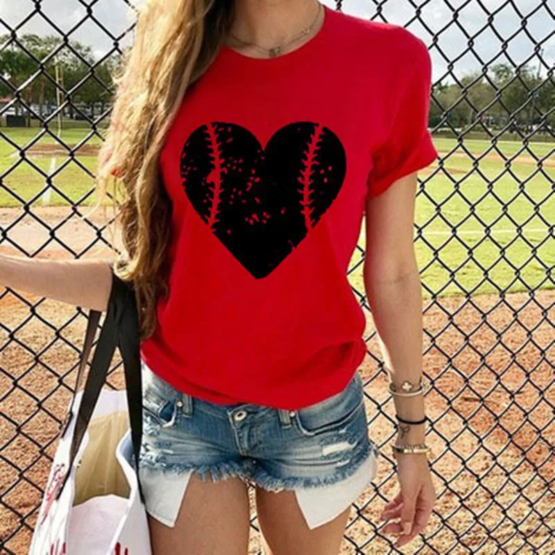 Летняя женская футболка с принтом Love разноцветная коротким рукавом для отдыха