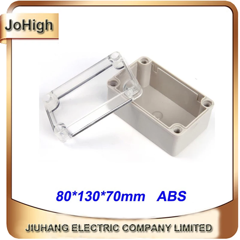 

Free Shipping Top Quality PVC Cover ABS body Transparent Cover IP66 Waterproof Terminal Junction Box 80*130*70mm