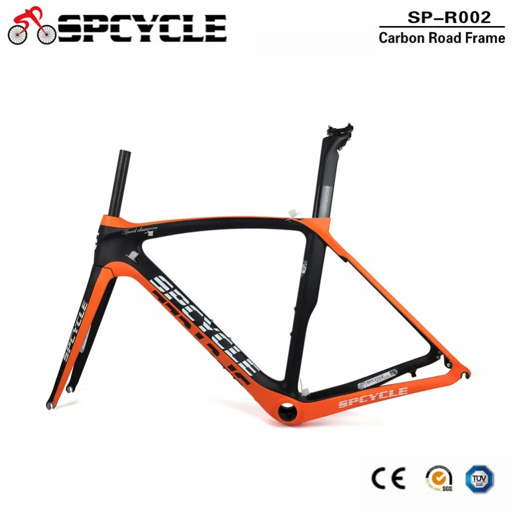 Excellent Spcycle T1000 Full Carbon Road Bike Frame 700C Road Bicycle Carbon Frameset UD Matt Racing Bicycle Frames With Headset BB386 2