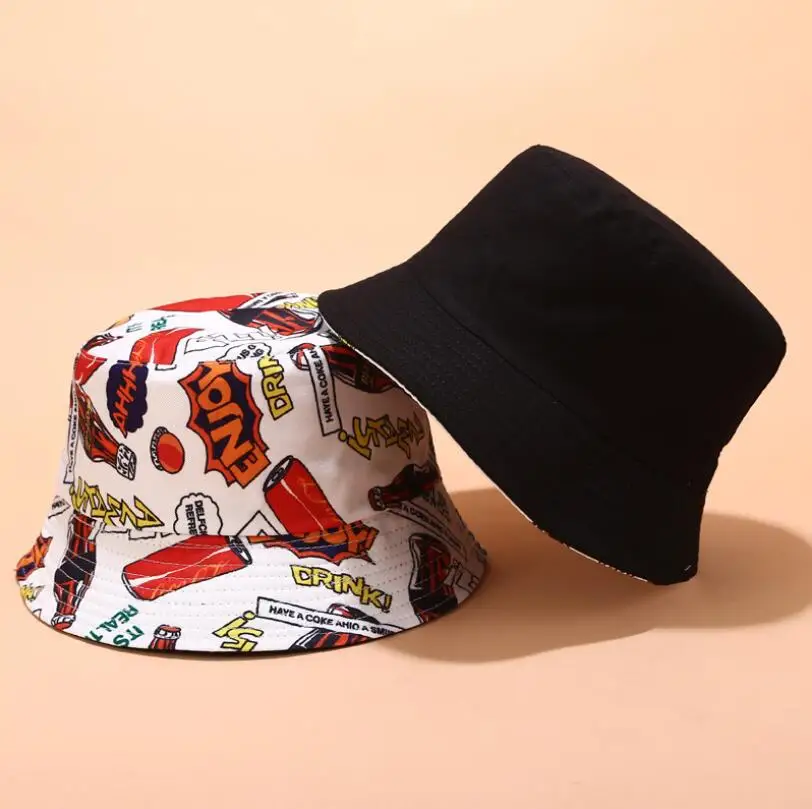 Двусторонняя шляпа для мужчин и женщин в стиле хип-хоп, рыбацкая шляпа для взрослых, Панама Боб, летняя шляпа для влюбленных