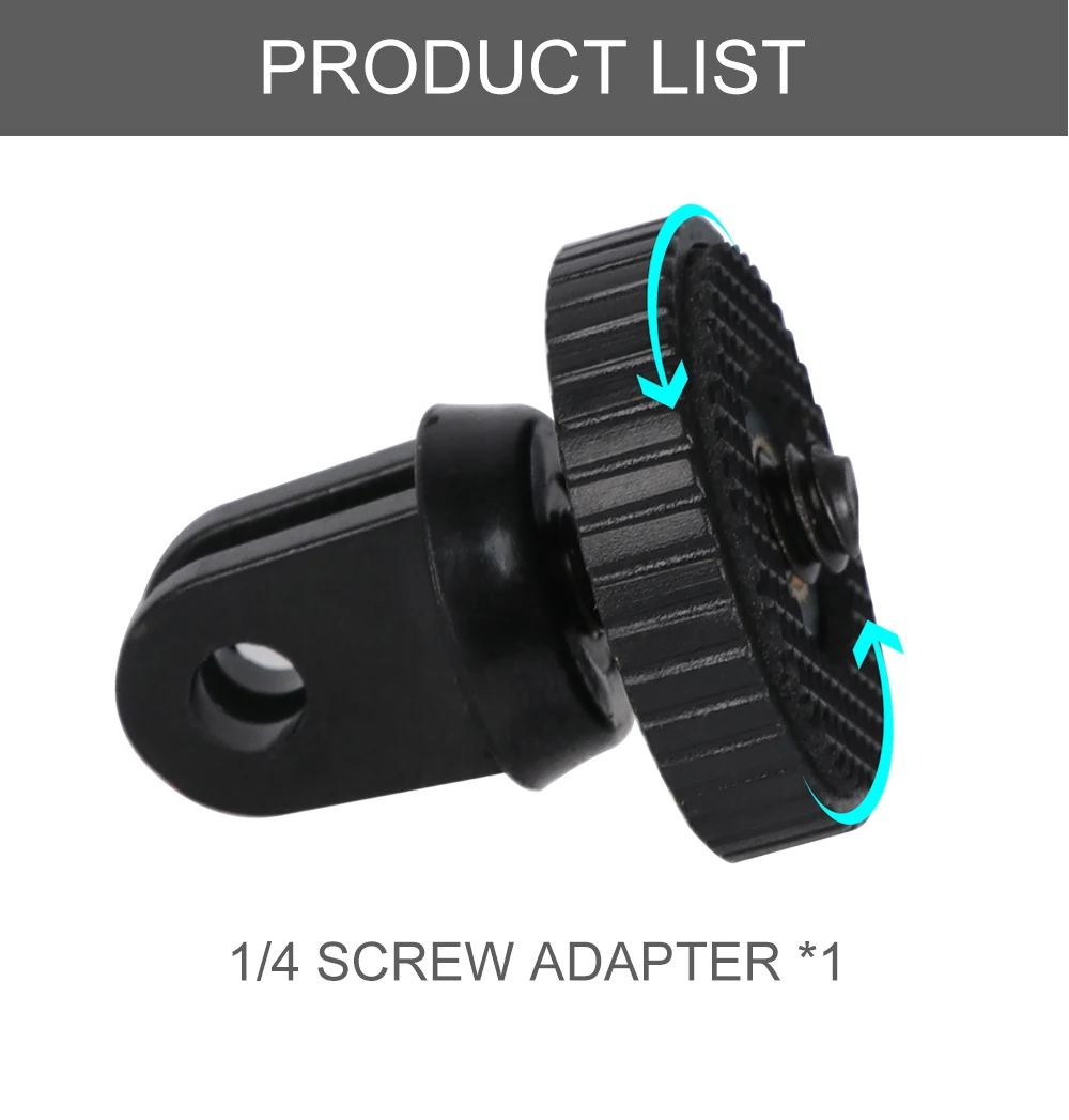 For Mini Tripod Mount adaptor/adapter screw for Gopro Hero 8 7 6 5 4 SJcam For xiaomi Yi 4K sjcam Camera accessories