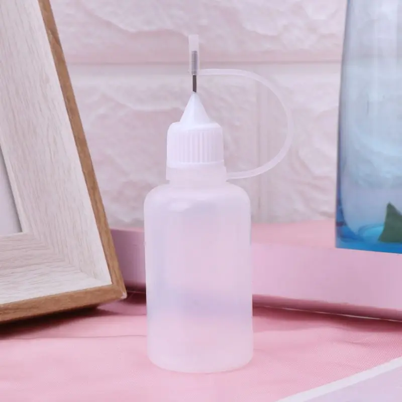 

Handmade 30ml ade 30ml Glue Applicator Squeeze Needle Bottle For Quilling Paper DIY Origami Henna Tattoo Dispensing Craft Tool