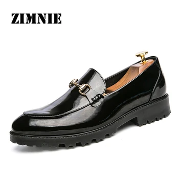 

ZIMNIE Brand Men Thick Bottom Dress Shoes Men Luxury Italian Style Fashion Formal Shoes Business Party Leather Shoes Plus Size