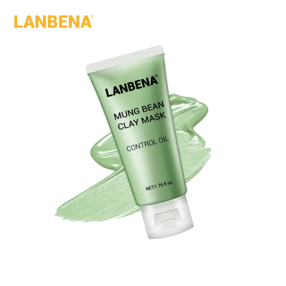 LANBENA с бамбуковым древесным углем глиняная маска для глубокой чистки смазки сжимает поры для питания кожи уход