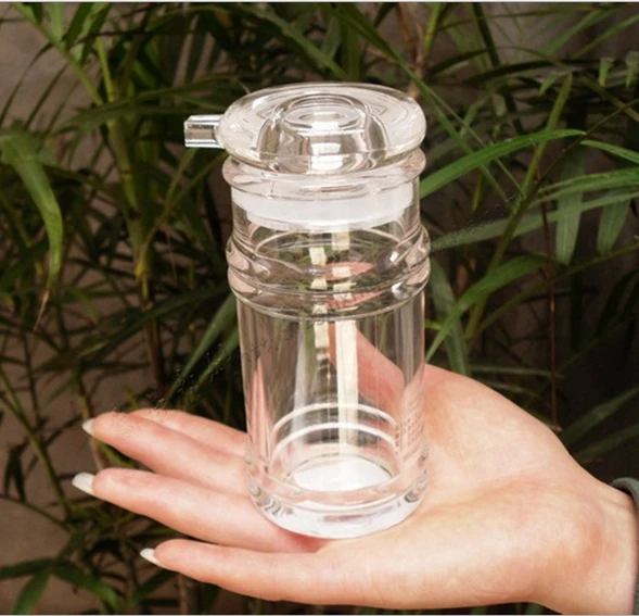 210ml Leak Proof Acrylic Oil Bottle Creative Kitchen Accessories Caster Soy Sauce Container