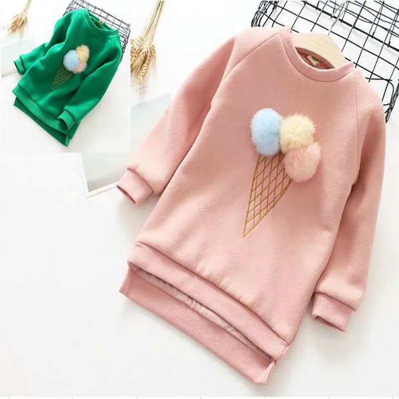 girls cream sweater dress