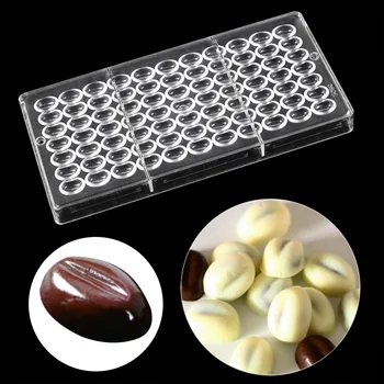 

3D Coffee beans shape chocolate Molds Homemade Baking Polycarbonate Chocolate Mold Candy Cake DIY Kitchen Pastry Tool