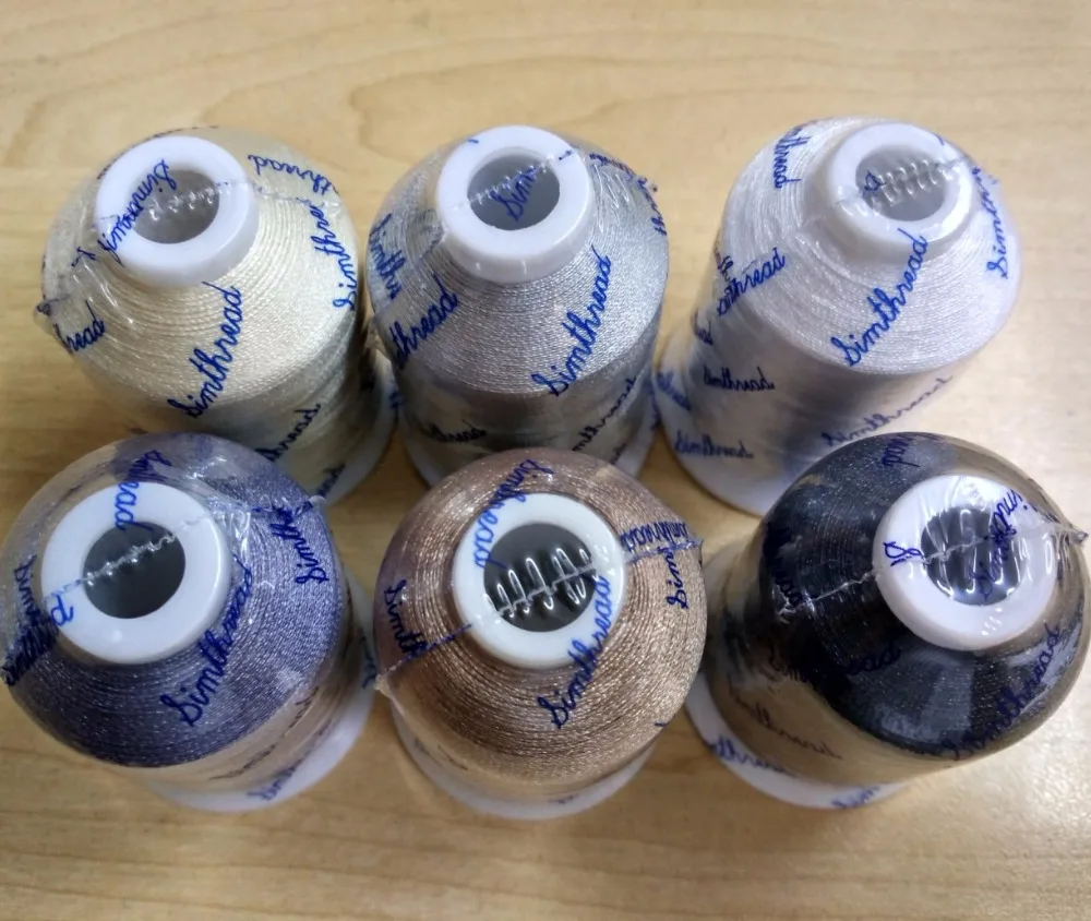 Simthread-機械刺繍糸,基本的な色,ニュートラル,ほとんどの家庭用機械 