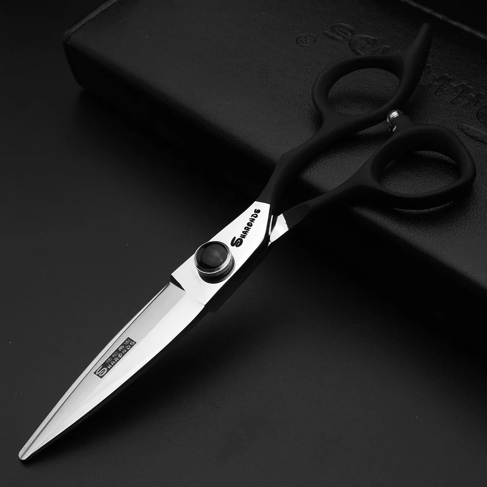 

Silver 440c high hardness sharp professional hairdressing scissors 6 inch 17.5cm salon hairdresser special hair cutting Cutting