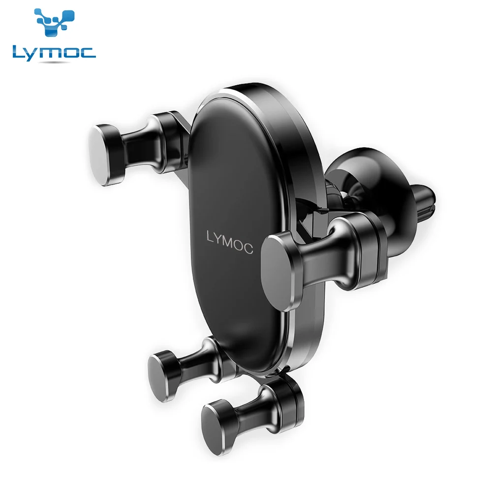 

LYMOC Gravity Air Vent Car Holders for 4-6.5inch Phone Auto Lock Universal Rotation Stands for iPhone Samsung Huawei Xiaomi Song