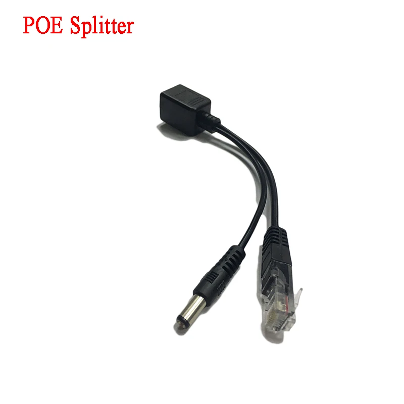 Кабель POE для IP камеры Пассивный адаптер Power Over Ethernet разветвитель инжектор RJ45