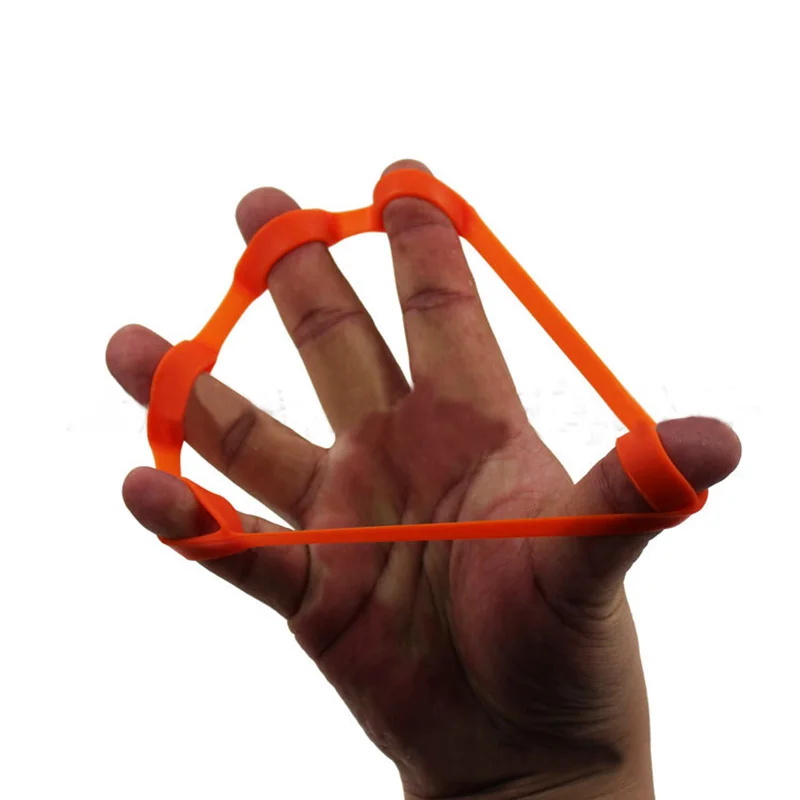 AIBOULLY Finger Gripper Resistance Bands Finger Silicone Hand Exerciser