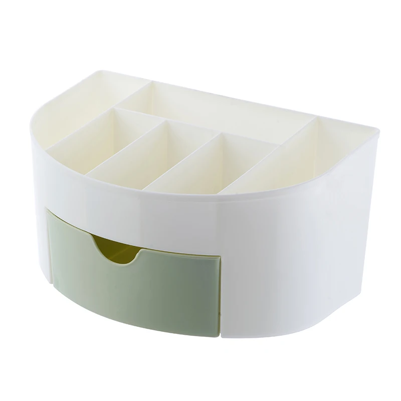 Косметический Органайзер для ювелирных изделий офисный ящик для хранения стол макияж Чехол пластиковая коробка для косметических кистей губная помада пульт дистанционного управления держатель - Цвет: B-Green