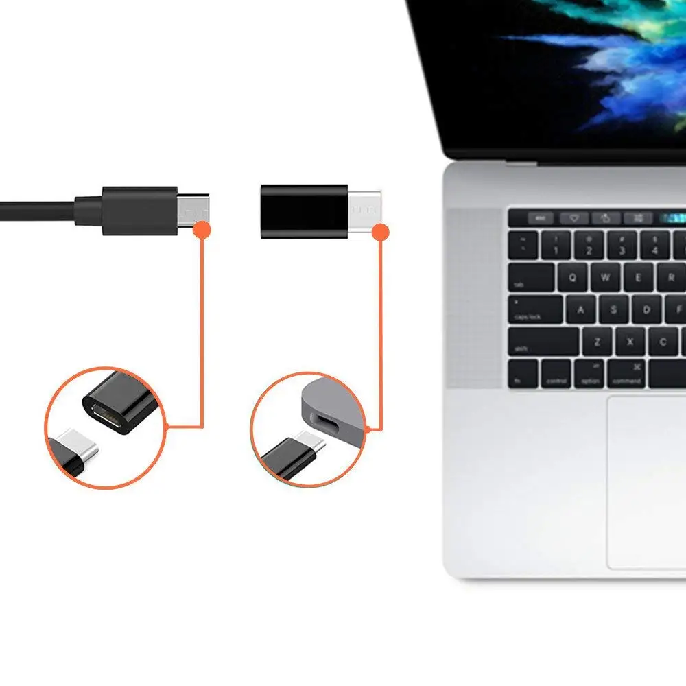 5 шт./лот Micro Usb штекер type-c Microusb к type C конвертер адаптер для huawei Macbook Xiaomi Otg данных зарядный кабель