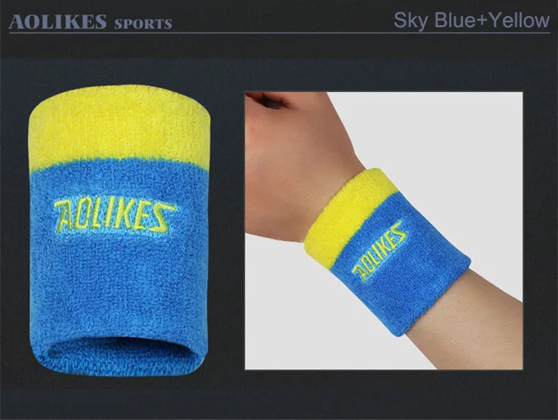 Поддержка запястья защитный бренд браслет Aolikes 1 пара многоцветный общий Баскетбол Спорт, бадминтон защитные браслеты