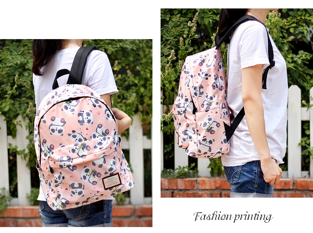 Kawaii Cartoon Panda Backpack For Teenage Girls Children School Bags Women Shoulder Bags Student School Backpack Kids Bookbag