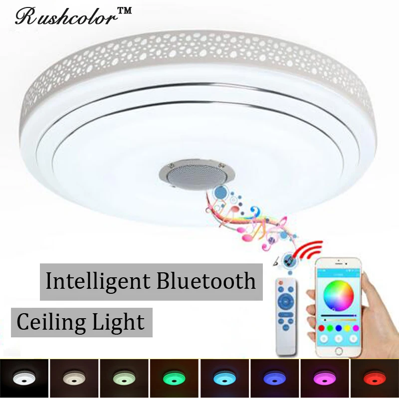 2018 RGB светодиодные потолочные светильники с регулируемой яркостью Bluetooth и