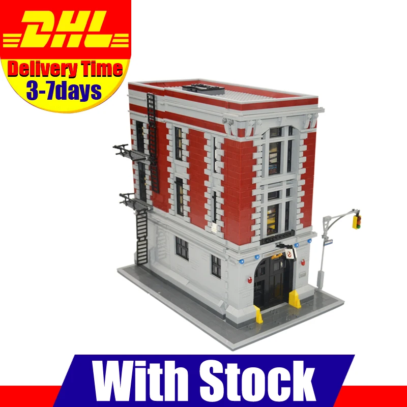 

2018 New DHL 4695Pcs 16001 Ghostbusters Firehouse Headquarters Building Bricks Blocks Set Toys Compatible With 75827