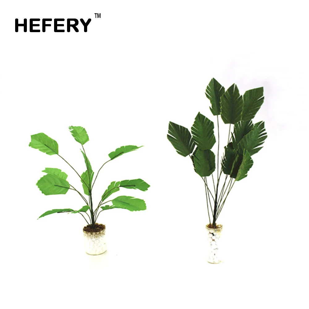 

1/12 Dollhouse Miniature Accessories Mini Plastic Banana Tree Simulation Potted Plants Model Toys for Doll House Decoration