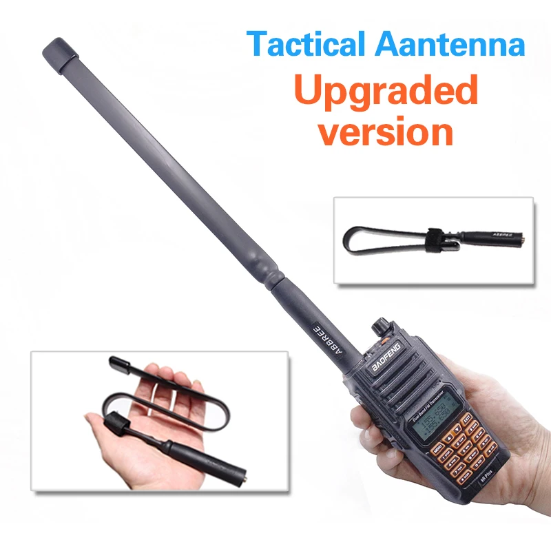 

ABBREE AR-152 SMA-Female 144/430MHz Dual Band Antenna for Baofeng UV-9R Plus UV-XR Walkie Talkie Two Way Radio
