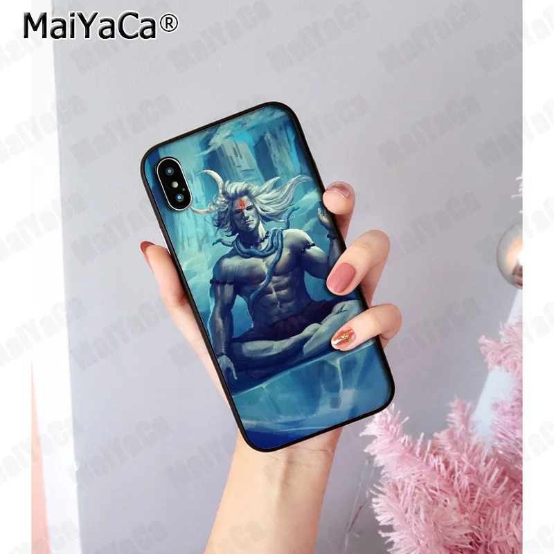 MaiYaCa Индия Mahakal Shiva DIY Роскошный Высокий протектор на конце чехол для iphone 11 pro 8 7 66S Plus 5S SE XR X XS MAX XR XS MAX - Цвет: 6