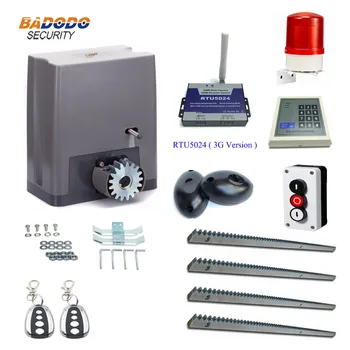 

800KG force automatic electric Sliding gate opener operators driver with 4m metal rack for remote control sliding gate opener