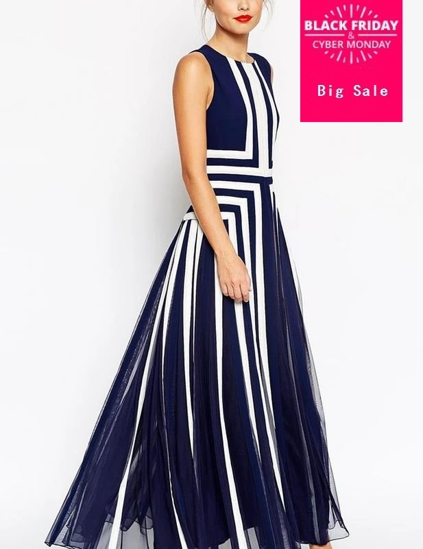 

FREE SHIPPING 2019 Summer maxi dress women fashion mesh voile patchwork chiffon dresses big sweep long bohemian casual dressW105