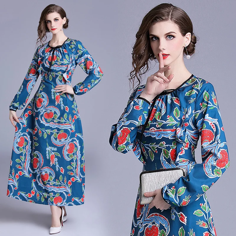 Платье для подиума женское платье Longue Femme Ete 2018 Vestidos De Fiesta летнее осеннее рубашка с