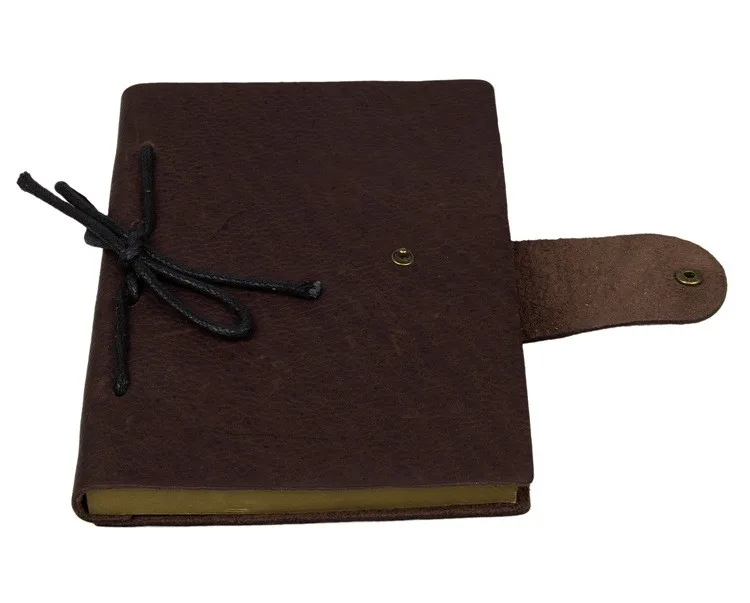Caderno de Couro do Vintage de Papel Kraft Tamanho Polegada Presente Material Escolar Caderno Diário Jornal Notebook Viajante 8.5 a5 8 Caderno De Couro do vintage de Papel