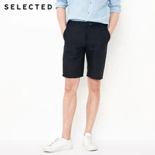 Льняные шорты в полоску для отдыха S | 4182SN502