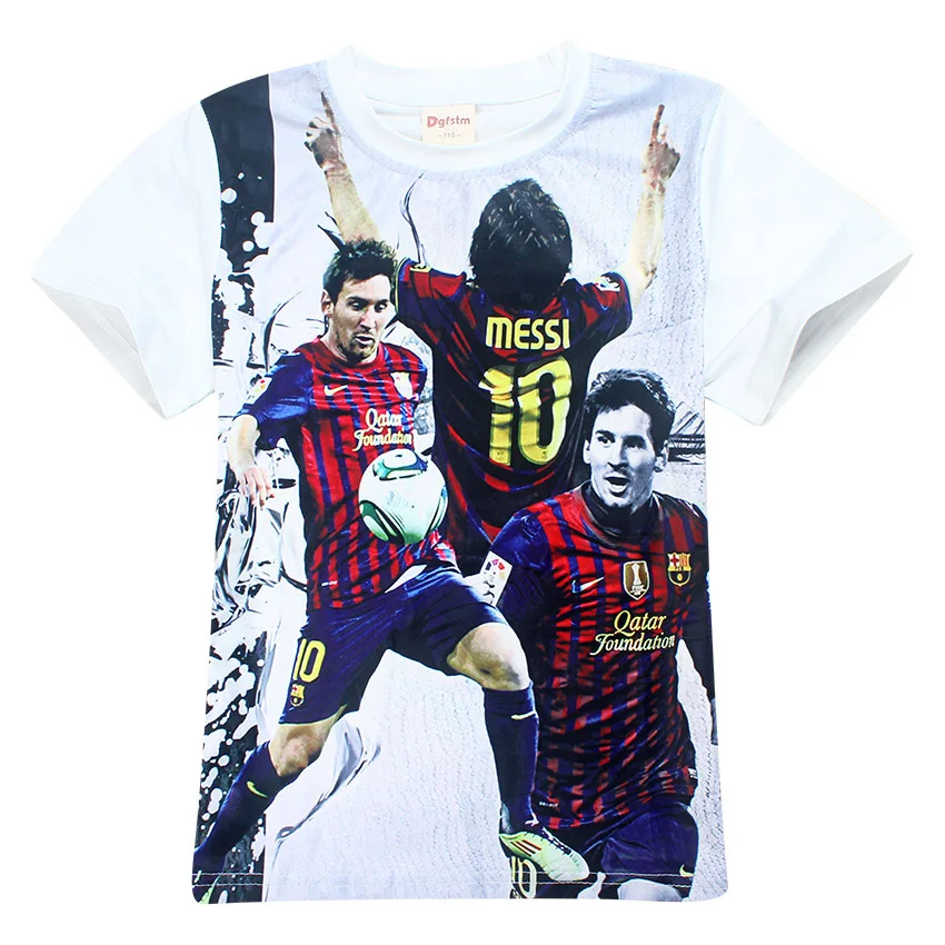 Barcelona Shirt Summer Children Clothing Short Sleeve Tees Baby Boy