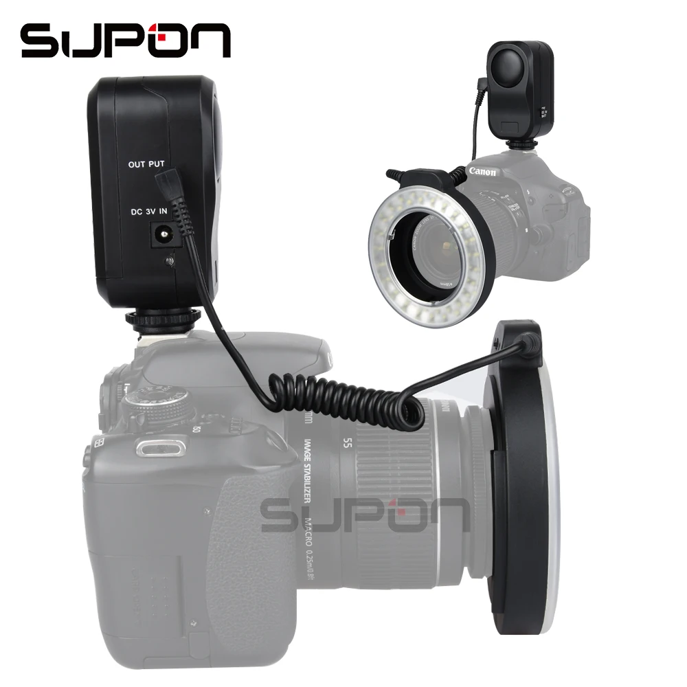 SUPON W48 200LM LED Macro Ring Flash Verlichting met Ring Diffuser ... SUPON W48 200LM LED Macro Ring Flash Verlichting met Ring Diffuser ...