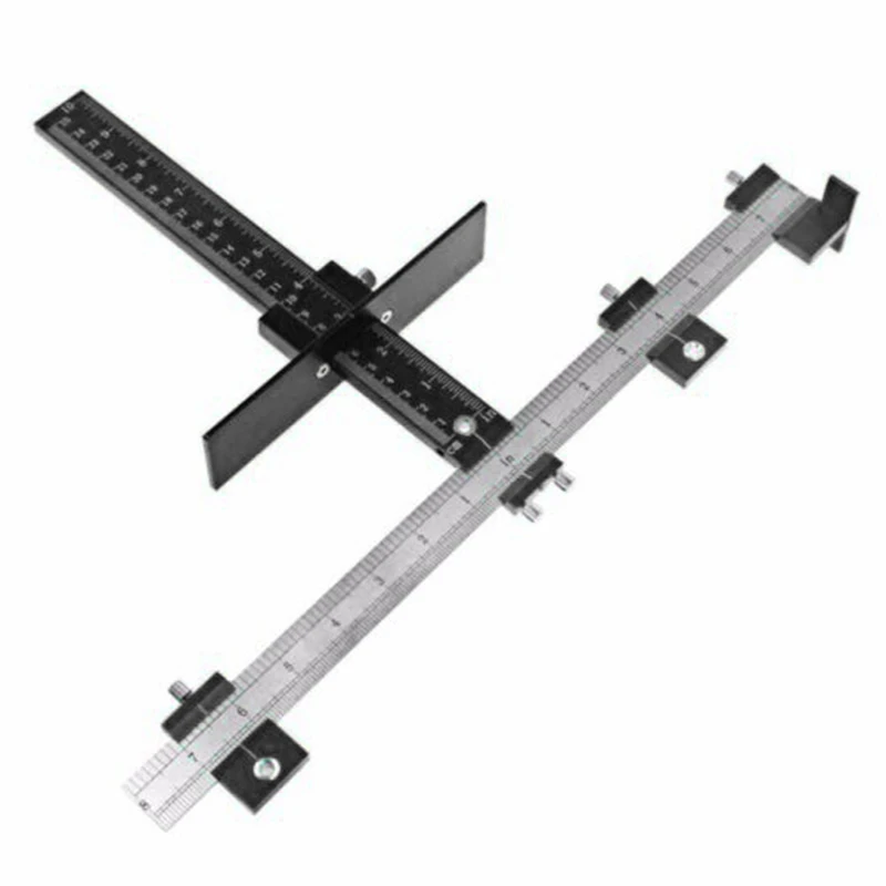 

Drill Guide Drilling Locator Ruler Woodwork Punch Locator Hole Tools Adjustable