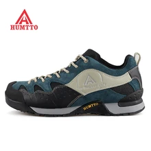 New Arrivals Men’s Leather + Fabric Outdoor Hiking Trekking Shoes Sneakers For Men Sport Climbing Mountain Shoes Man