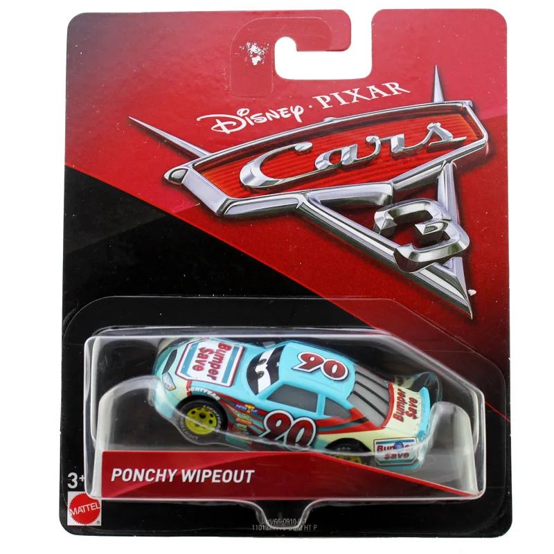 Disney Pixar Cars 3 игрушки Молния Маккуин Джексон Шторм Мастер Мак Крус Diecast металлического сплава модели автомобилей Рождественский подарок для мальчиков - Цвет: Ponchy