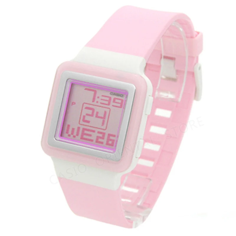Casio новые спортивные модные женские часы водонепроницаемые цифровые розовые relogio