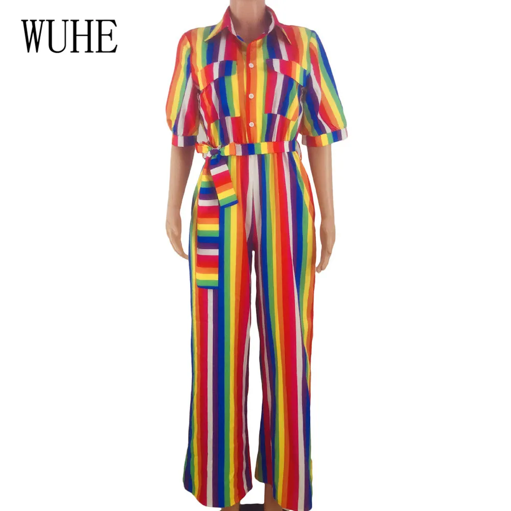 WUHE Striped Bandage Rompers Womens Jumpsuit Streetwear Autumn Overalls Long Sleeve Sexy V Neck Wide Leg Elegant Jumpsuits WUHE Striped Bandage Rompers Womens Jumpsuit Streetwear Autumn Overalls Long Sleeve Sexy V Neck Wide Leg Elegant Jumpsuits