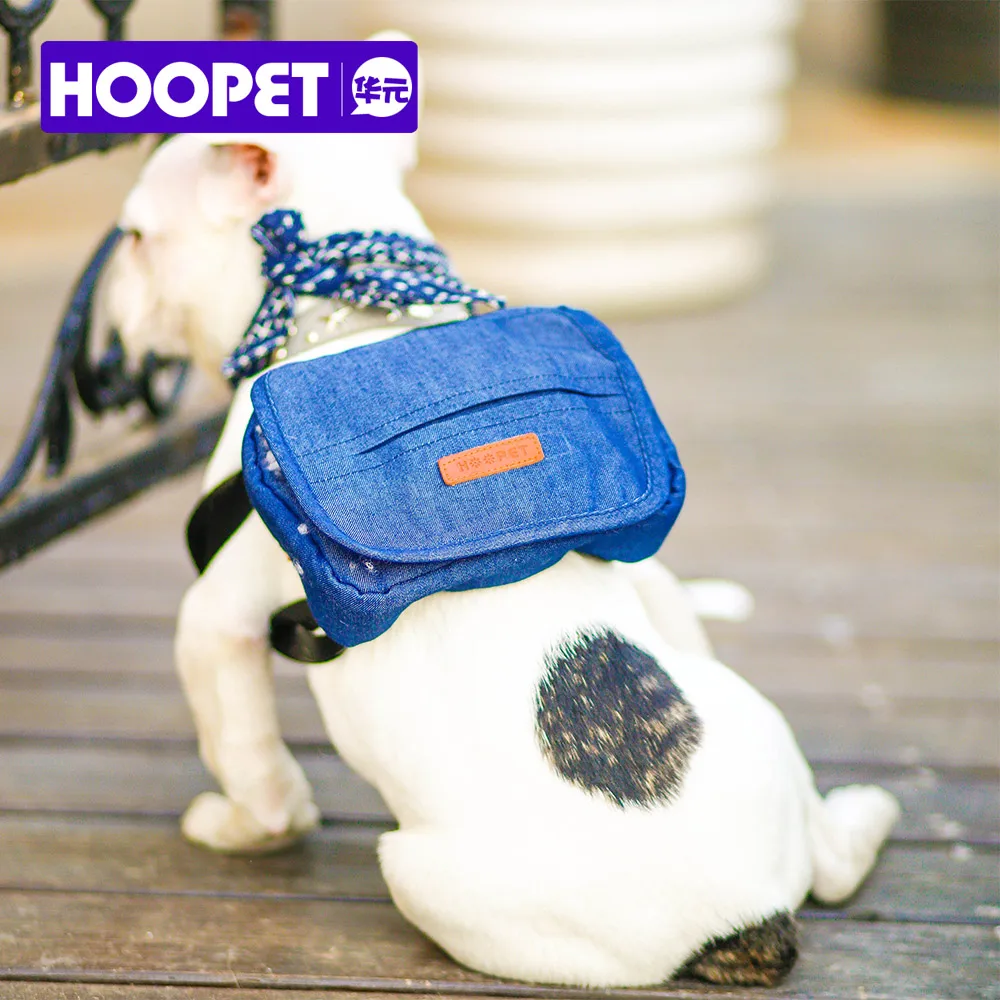 HOOPET College Wind Cowboy Dog From Shoulders Back Backpack Solid