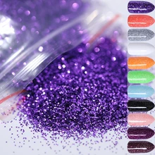 5 г пудра для ногтей фиолетового, серебряного, шампанского, блестящий, цветной, сделай сам, пигмент для ногтей, хромированные Типсы для маникюра, набор