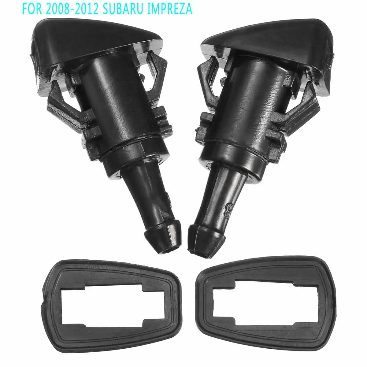 

One Pair For Subaru Impreza Dorman 08-12 Front Windshield Wiper Water Spray Washer with Rubber gaskets
