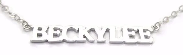 sterling silver name necklace