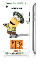 Mobile Phone Case Retail 1pc despicable me minions white hard cases for ipod touch 4 4th